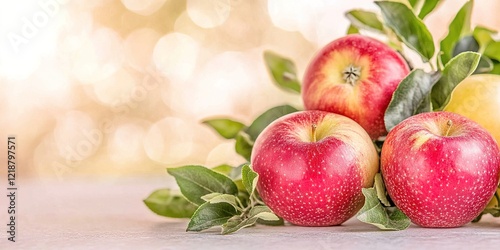 Fresh Red Apples Harvest: A...