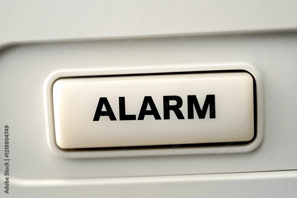 Alarm button ready for immediate activation Alarm button ready for immediate activation