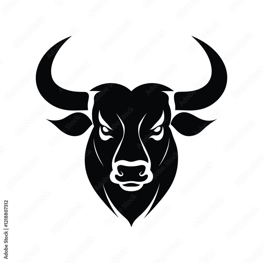 Bull head logo template illustration vector Bull head logo template illustration vector
