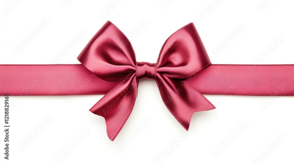 Elegant Maroon Satin Ribbon Bow on White Background: Perfect for Gift Wrapping, Festive Decorations, and Design Projects Elegant Maroon Satin Ribbon Bow on White Background: Perfect for Gift Wrapping, Festive Decorations, and Design Projects