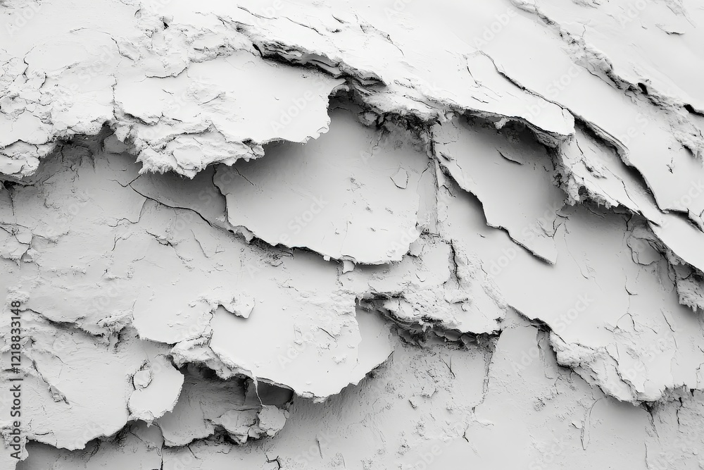 Obraz premium Detail of cracked plaster revealing texture and patterns during the restoration of a historic building