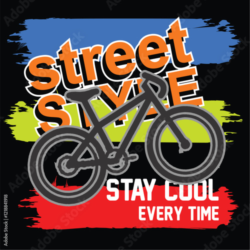  Cruise through the streets in style with this image showcasing a cool bicycle and the word 