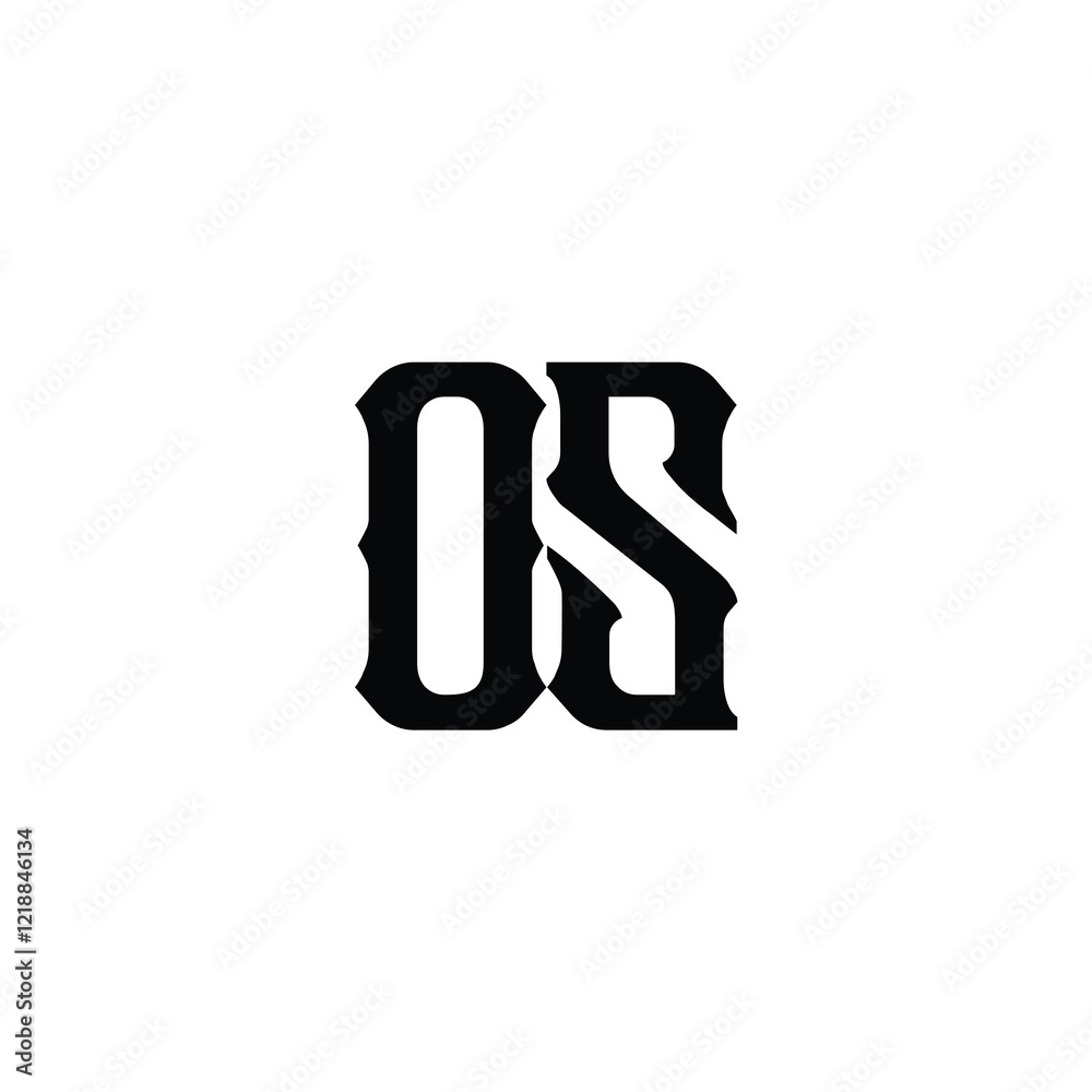 OS monogram logo design letter text name symbol monochrome logotype alphabet character simple logo OS monogram logo design letter text name symbol monochrome logotype alphabet character simple logo