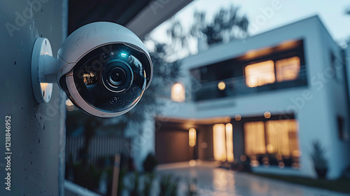 CCTV Security Camera Monitoring. Home, business and  private property protection from thieves and robbery