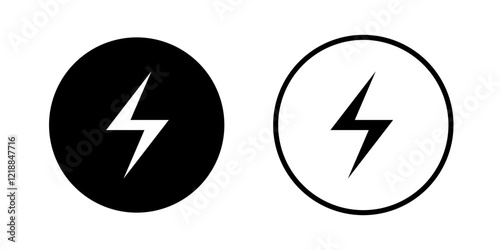 Set Thunder icon Circle flash electric Charge, Bolt, simple Design, Isolate background Free Download Set Thunder icon Circle flash electric Charge, Bolt, simple Design, Isolate background - GFXLoad