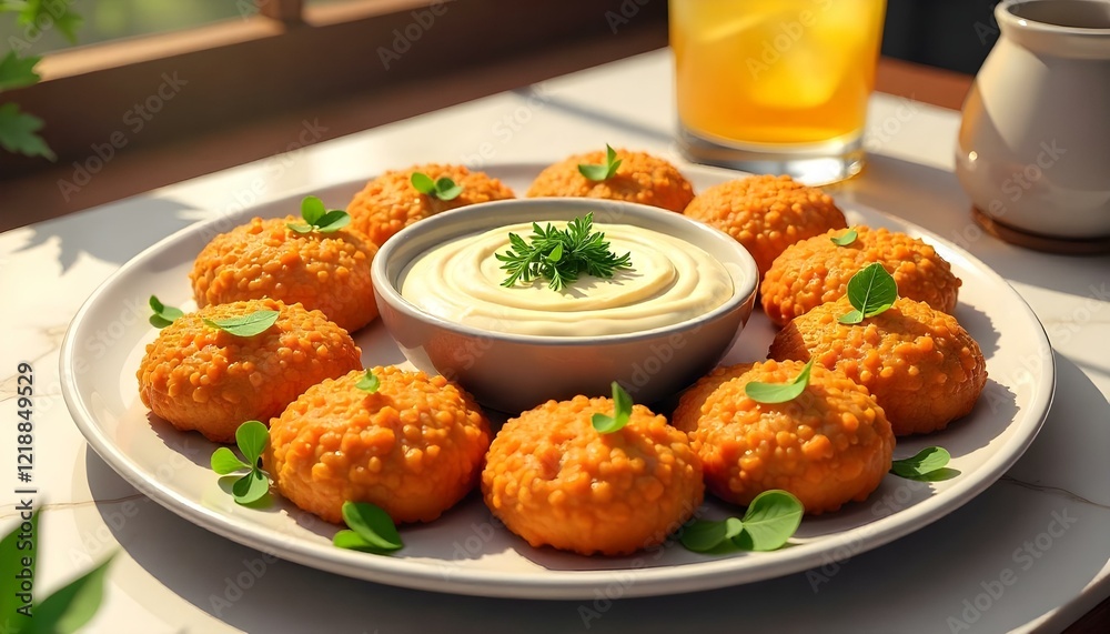 A tempting arrangement of coxinhas on a slate platter, accompanied by several dipping sauces A tempting arrangement of coxinhas on a slate platter, accompanied by several dipping sauces