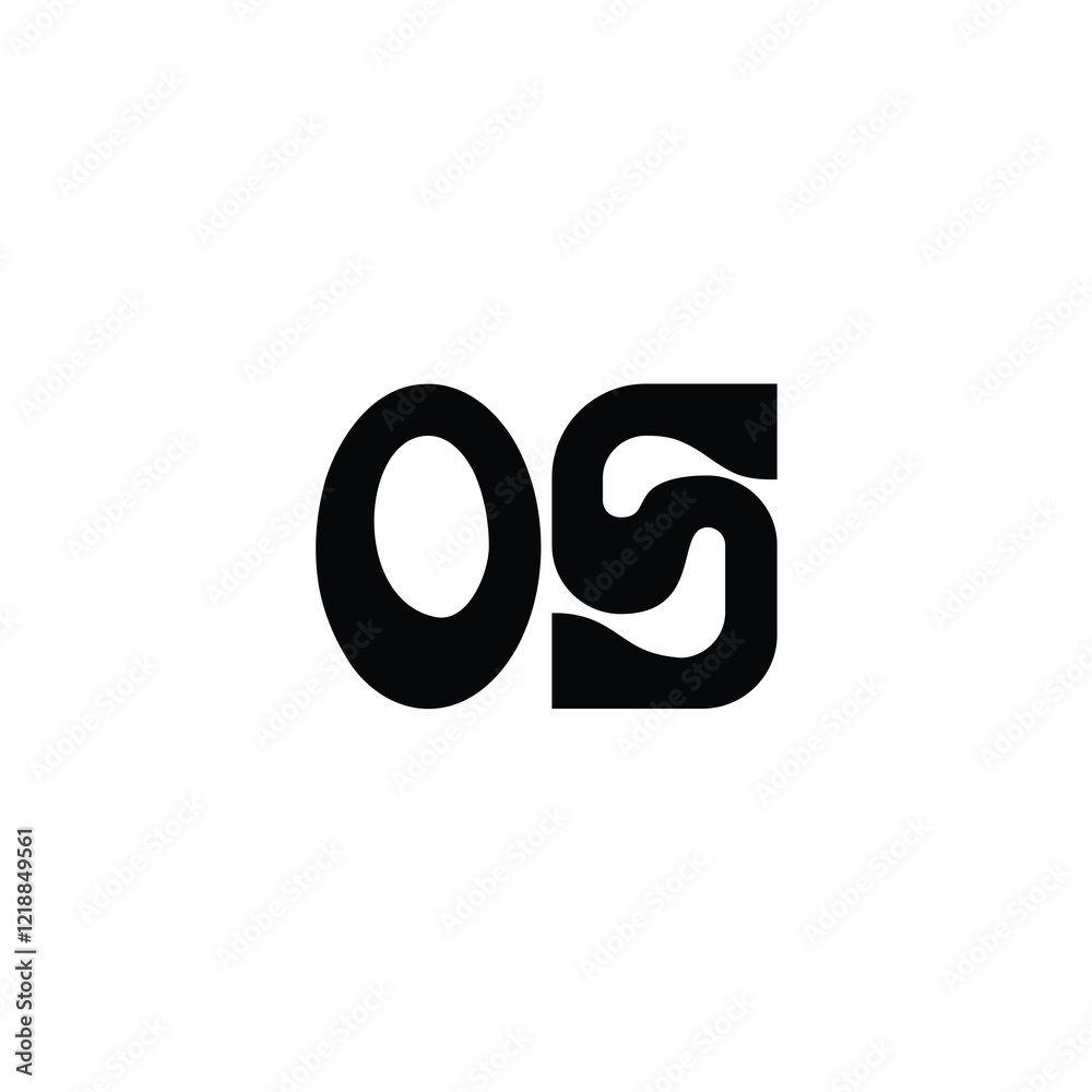OS monogram logo design letter text name symbol monochrome logotype alphabet character simple logo OS monogram logo design letter text name symbol monochrome logotype alphabet character simple logo