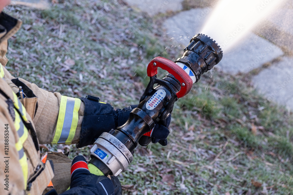 Fototapeta premium Training operation at the Berlin training fire station 2500