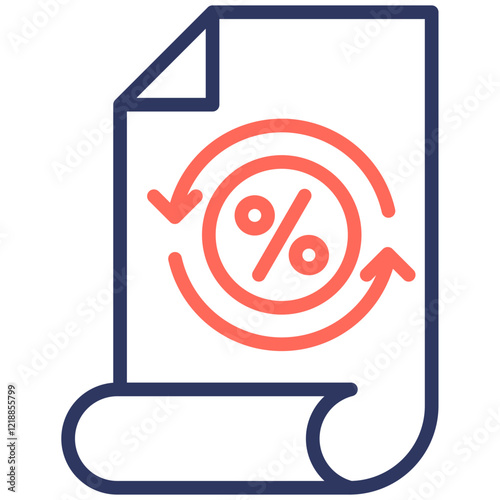 Tax Return line color icon