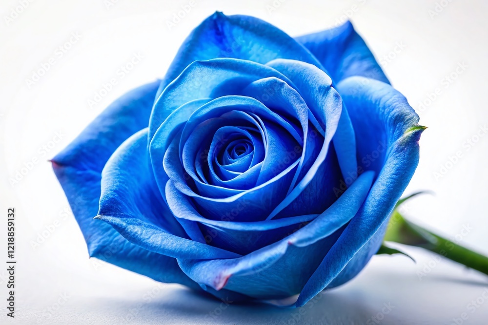 Obraz premium Blue Rose Closeup - Low Light Photography Design