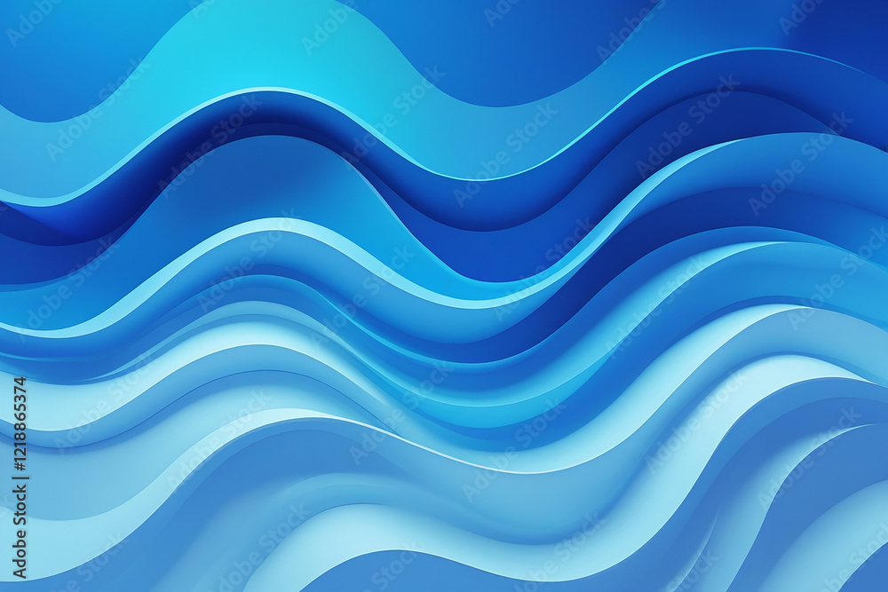 Blue curve background Blue curve background