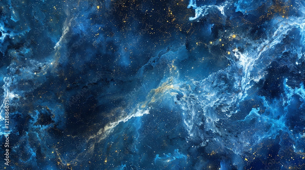Obraz premium Abstract space scene with swirling clouds of gas and dust.