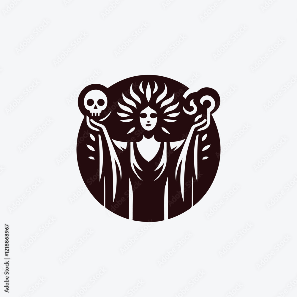 Obraz premium Goddess of Death Logo