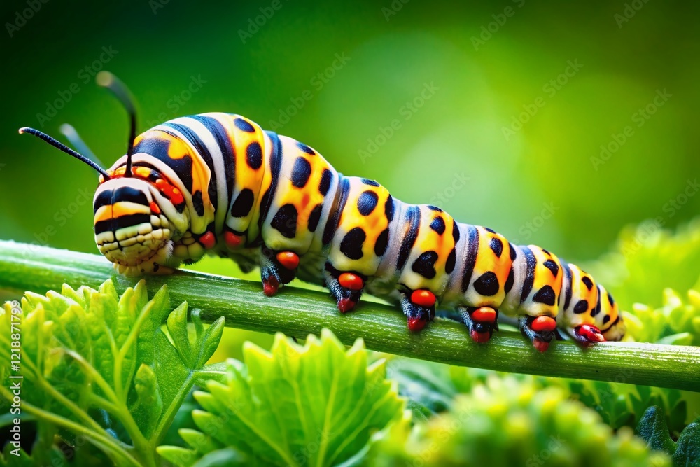 Caterpillar Close-up, Nature, Copy Space, Photography, Macro Caterpillar Close-up, Nature, Copy Space, Photography, Macro