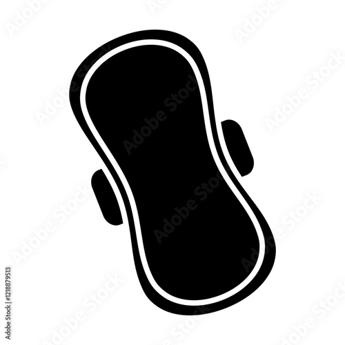 sanitary napkin glyph icon