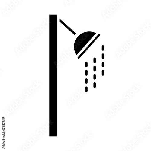 shower glyph icon