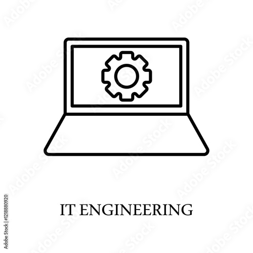 Icon a it engineering, isolated against a clean background.