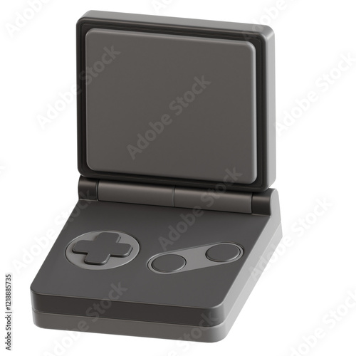Retro Game boy Controller 3D Icon