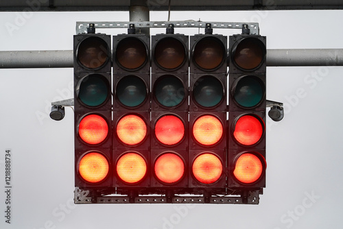 Start Lights in Racing Circuit