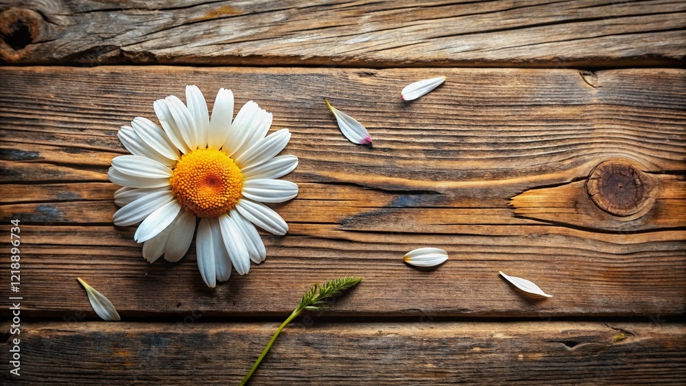 Obraz premium Daisy Divination - Love Prediction - Flat Lay Photo