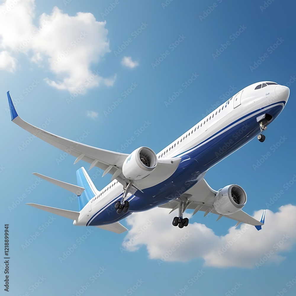 Luxury design aroplane flying over the clouds AI generated image Luxury design aroplane flying over the clouds AI generated image