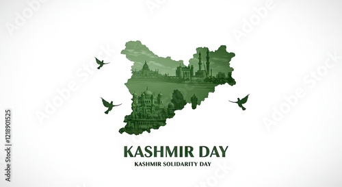 Kashmir Solidarity Day Banner Awareness and Support , Black Day 27th October poster banner social media post illustration PNG