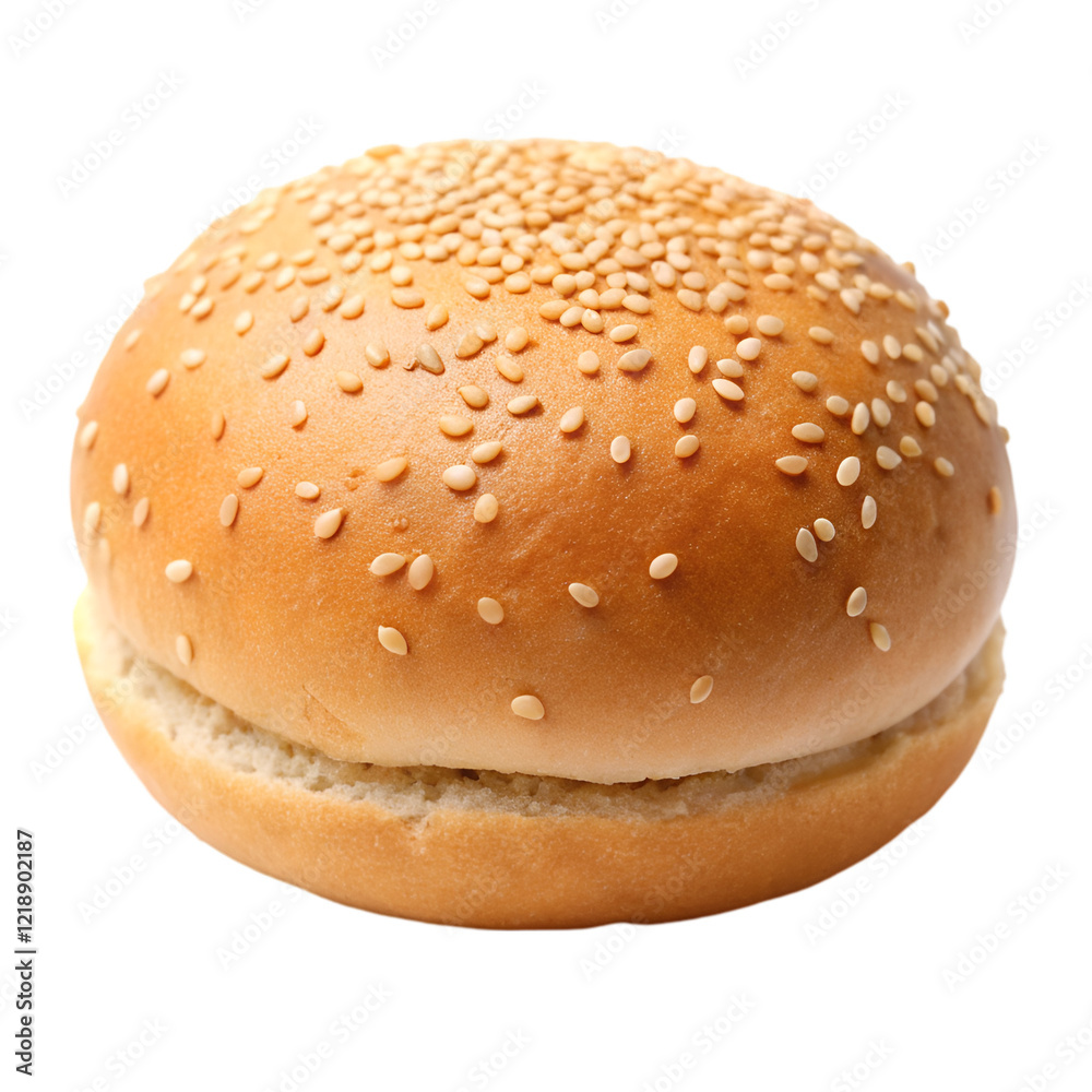 Burger bun isolated on transparent background Burger bun isolated on transparent background