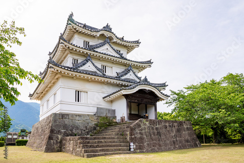 Obraz na płótnie 愛媛県宇和島の城、日本、5月 w salonie