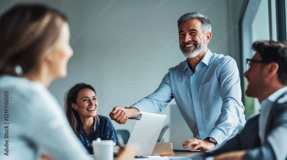 Business Meeting with Positive Vibes Business Meeting with Positive Vibes