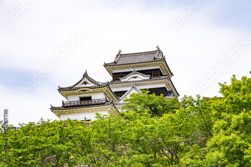Obraz na płótnie 愛媛県大洲市の城、日本、5月 w salonie