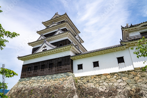 Obraz na płótnie 愛媛県大洲市の城、日本、5月 w salonie