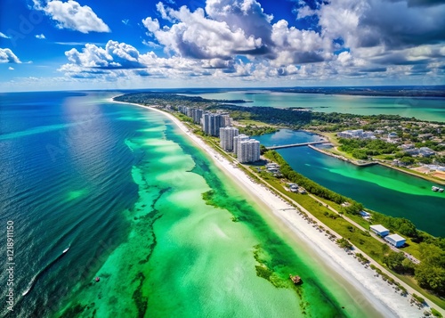 Destin Florida Emerald Coast Drone Photography AI Art, Scenic Beach Views, Aerial Landscapes