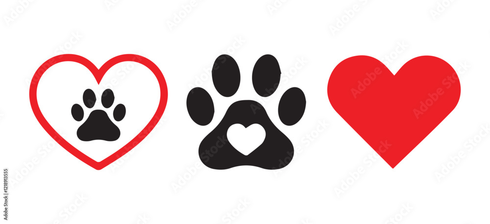 Love heart vector icon. Red Heart vector icons. Set of heartbeat icon on isolated background. Love heart vector icon. Red Heart vector icons. Set of heartbeat icon on isolated background.
