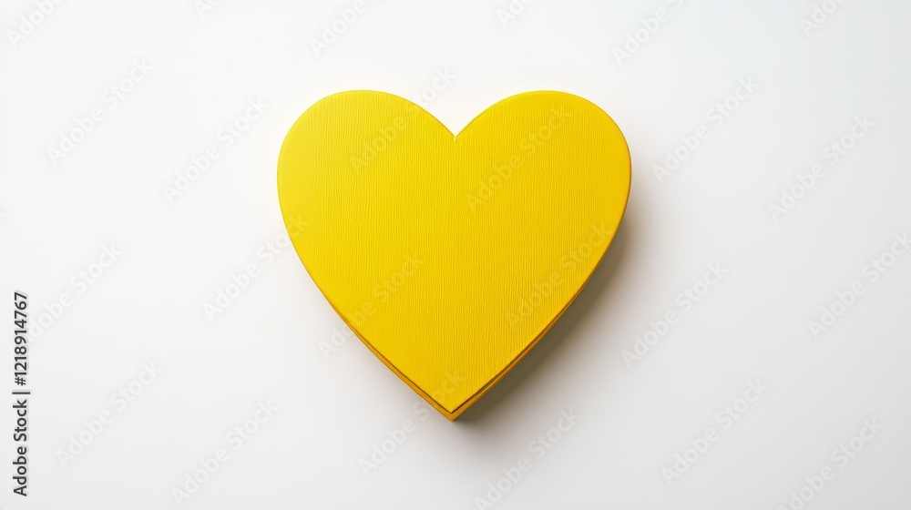 solid color yellow heart shape. yellow heart shape on white background solid color yellow heart shape. yellow heart shape on white background