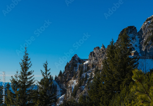 Felsenlandschaft Berg Wendelstein Bayern photo