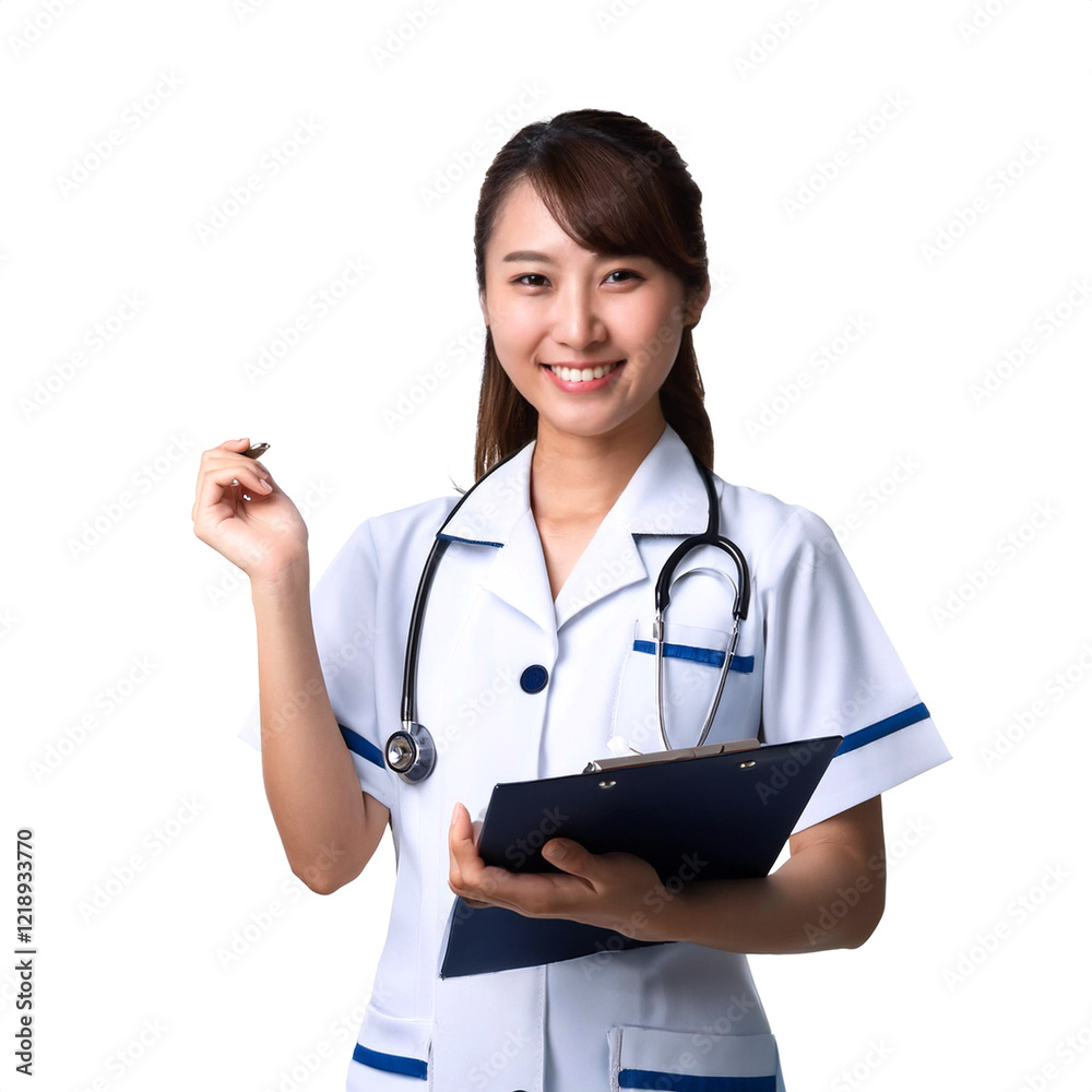 白いナース服の看護師のアジア人の女性(Asian female nurse in white nurse uniform)
白いナース服の看護師のアジア人の女性(Asian female nurse in white nurse uniform)
