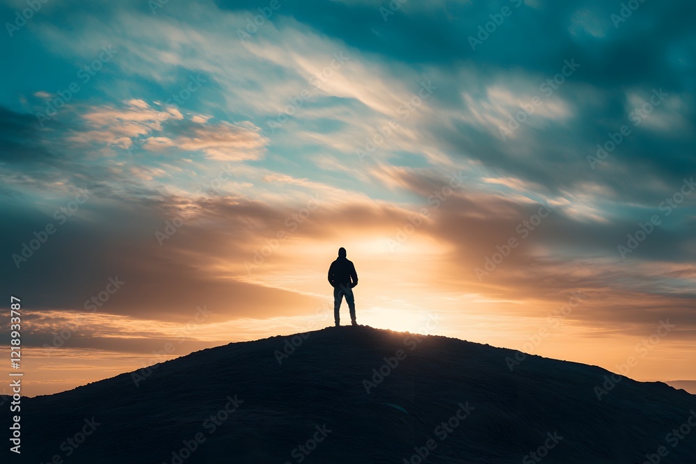 a man on a mountain top, Generative AI
a man on a mountain top, Generative AI