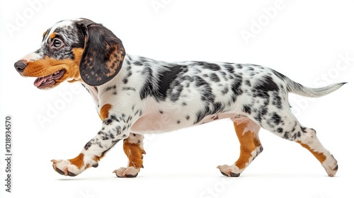 Playful Dachshund Puppy Walking