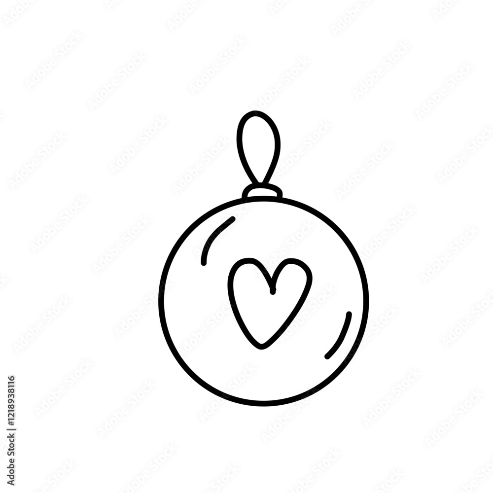 Obraz premium Christmas Ornament vector icon