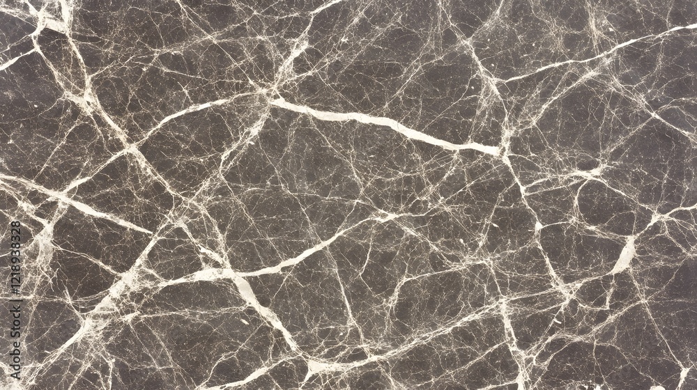 Fototapeta premium Dark Brown Marble Texture with White Veins Seamless Pattern Background