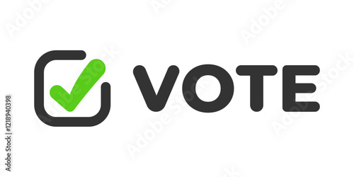 Vote vector icon. Election day sign. Political USA election campaign. Vector illustration