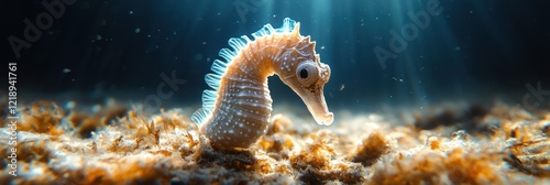 Underwater Wonder: A Seahorse's Grace photo