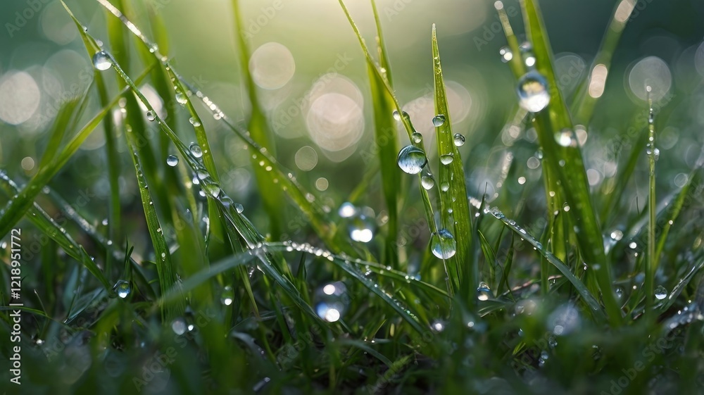Fototapeta premium dew on grass