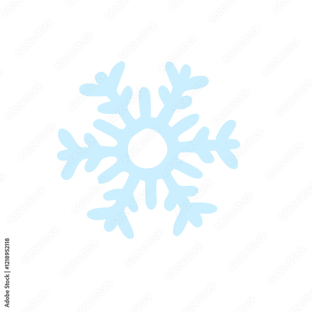 snow crystal vector icon snow crystal vector icon