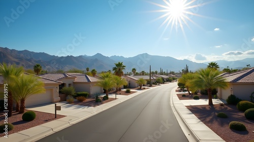 Suburban Desert Landscape