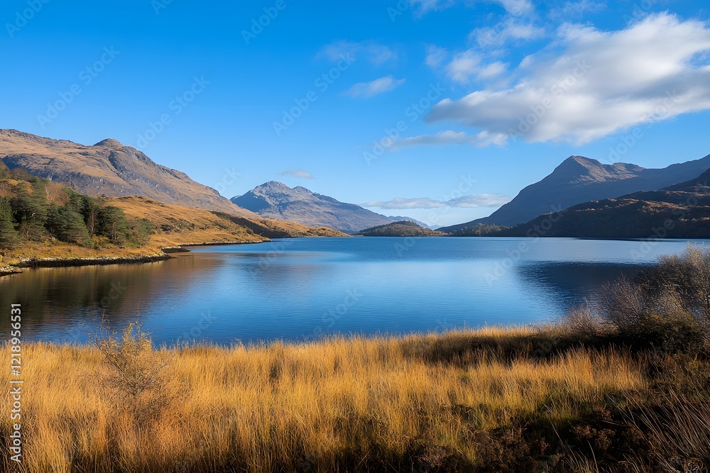 lake and mountains, Generative AI lake and mountains, Generative AI