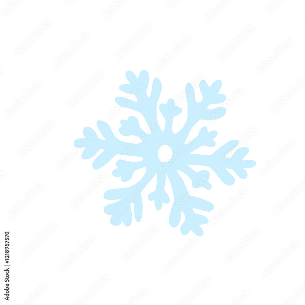 snow crystal vector icon snow crystal vector icon