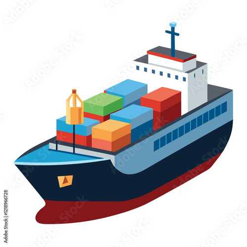 cargo ship with cargo containers
