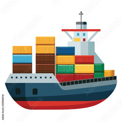 cargo ship with containers