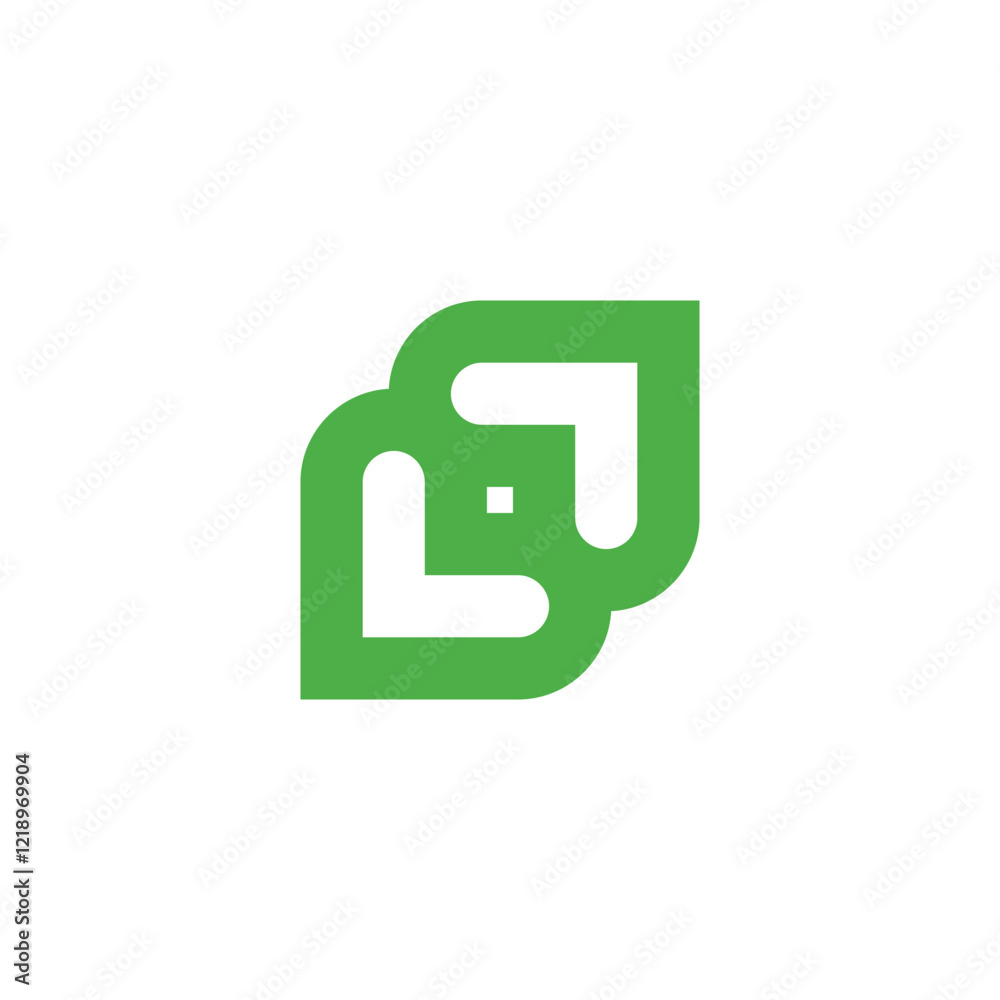 Heart, leaf, geometric symbol simple logo vector Heart, leaf, geometric symbol simple logo vector